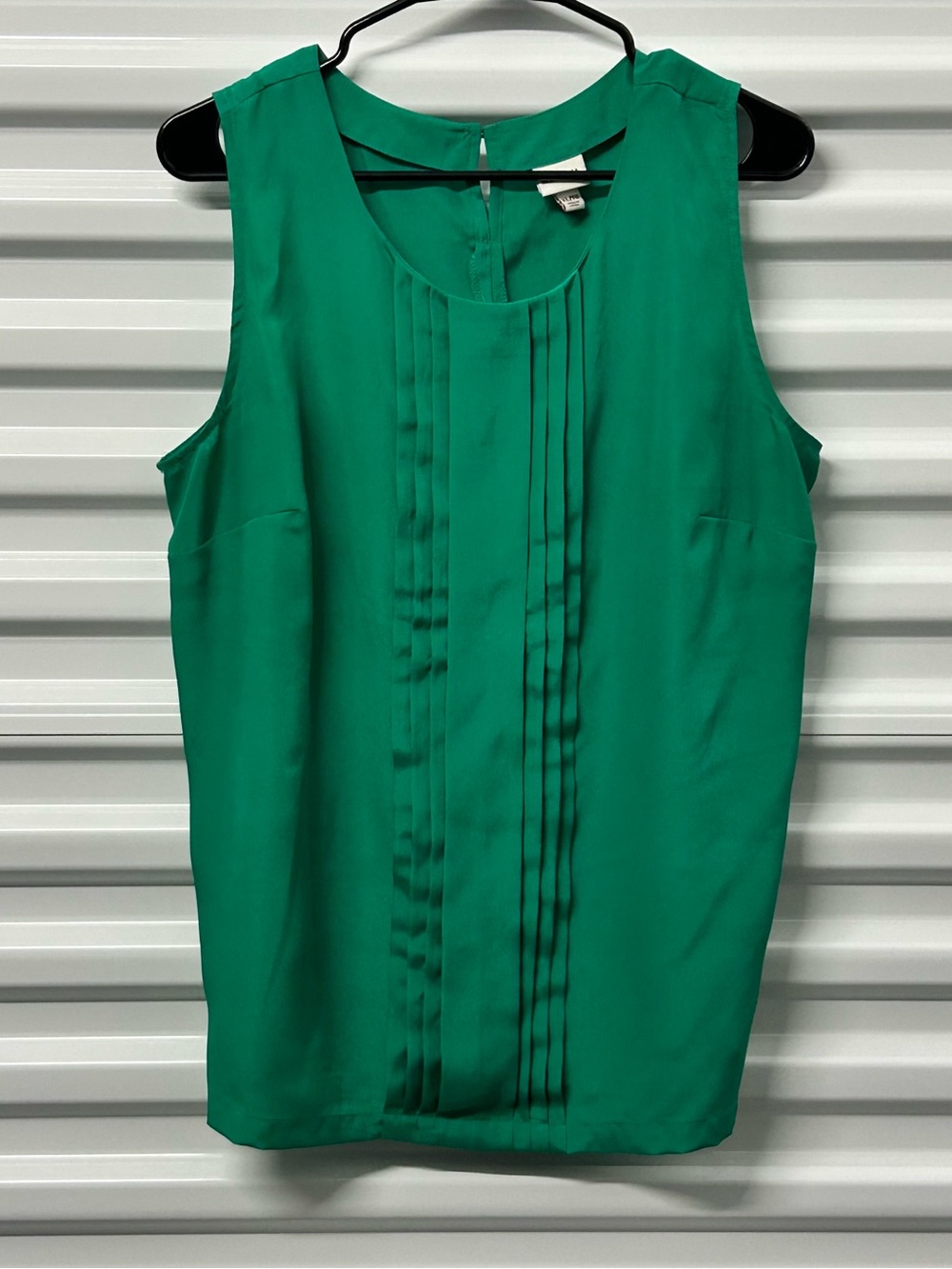 Merona Sleeveless Pleat-Front Camisole in Emerald Green